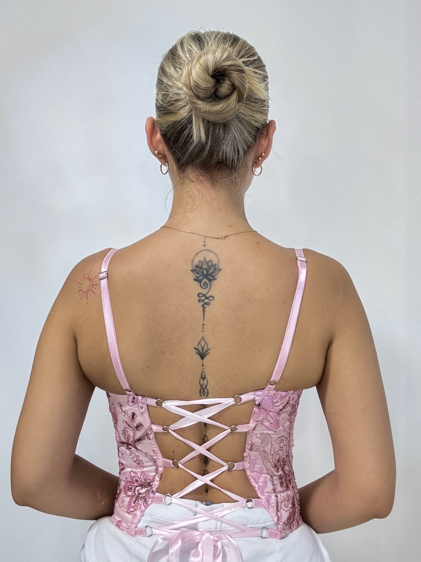 Corset Glitter Rosa