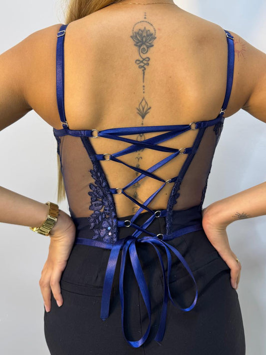 Corset Azul Marino