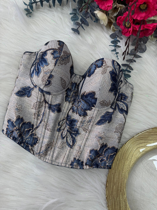 Corset Blue Garden