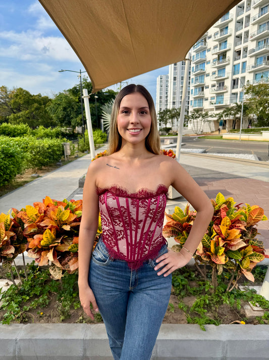 Corset Aura Vinotinto