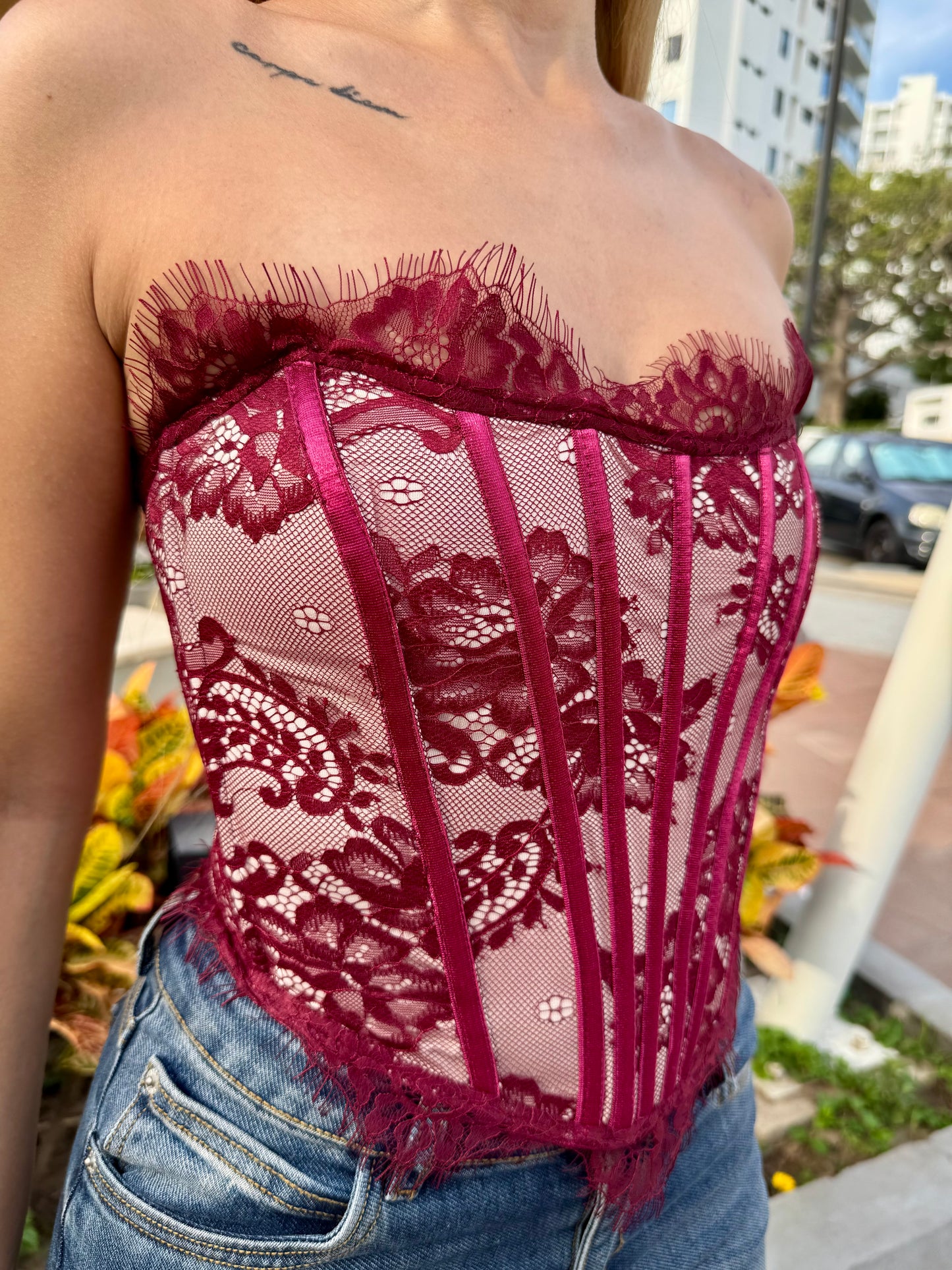 Corset Aura Vinotinto