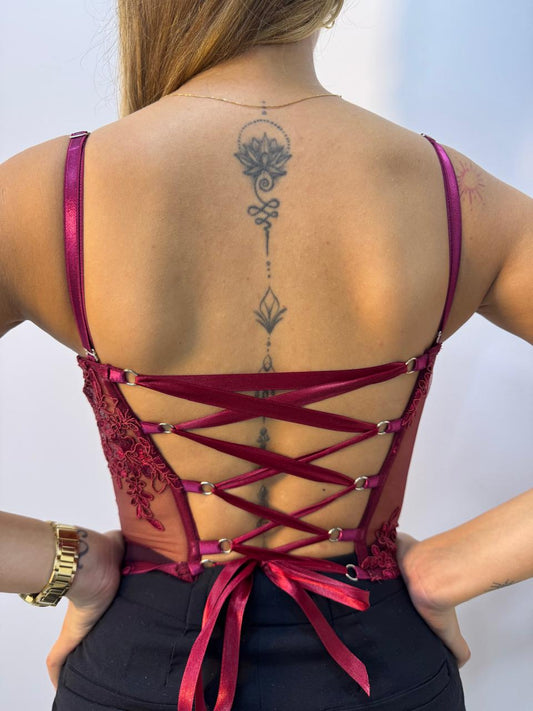 Corset Vinotinto